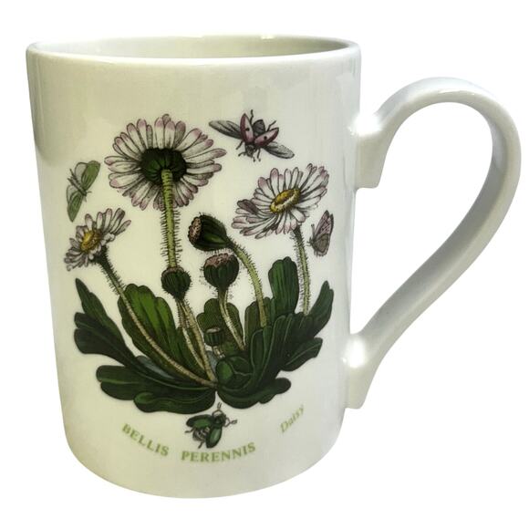Portmeirion Vintage Botanic Garden England 'Daisy' Back Strap Handle Mug Set 8 - Picture 2 of 7